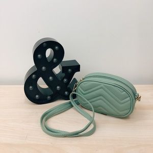 CHEVRON CROSS BODY BAG + FANNY PACK